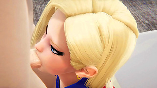 Young Dragon Girl Pleasures Viewer with Wild Blowjob in 3D Hentai Fantasy