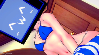 Bikini Goddess Takes Control: Wild TV Action in Steamy 3D Hentai Ride