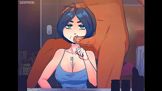 Luscious Hentai Beauty Takes Every Inch Down Her Throat Until Completion