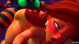 Curvy Anime Babe Takes Huge Cock Deep in Steamy Creampie Encounter