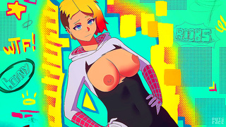 Gwen Miles Steamy Spider-Secret Rendezvous in Animated Hentai Fantasy