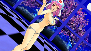 Yuyukos Busty Charm Ignites Steamy Desire in Sensual MMD Fantasy