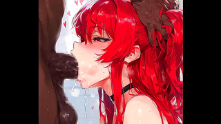 Stella Vermillion Succumbs to Temptation in Steamy Interracial Hentai Encounter