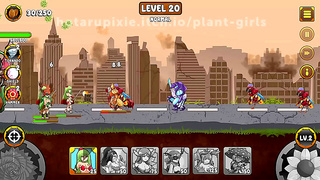 Plant Girls Defend Against Hungry Bugs in Steamy Hentai TD Mission 20