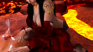 Medusa Queen Dominates Man at Volcanic Rift – Massive Creamy Bukkake Climax