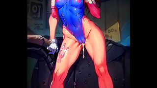 D.Vas Sensual AI Dance Unleashed – Ahegao Fantasy in DarkerMakker123 Art