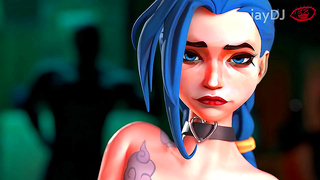 Jinx Explores Her Desires Alone at Neon-Lit Bar Club
