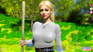 Busty Neighbor Rewards Cute Teen with Wild Outdoor Fuck in 3D Hentai