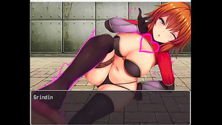 Fiery Ginger Babe Dominates Hero with Sensual Feet in Steamy Hentai Encounter
