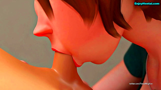 Aunt Cass Tempts Nephew in Steamy Anime Hentai Encounter