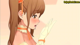 Cyber Bunny Pleasures Master with Sensual Blowjob Wild Ride