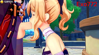 Jeans Tempting Desires Unfold in Steamy Genshin-Inspired Hentai Fantasy
