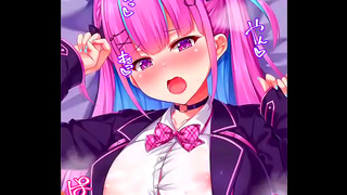 Akua Zuri Teases with Busty Charm in Steamy Hentai Paizuri Scene