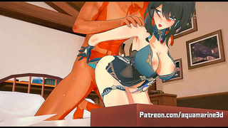 Ruan Mei Takes It Rough in Hot Doggystyle Fuck - Honkai Steamed