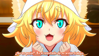 Cute Kitsune Girl Teases Pleasures Herself Before Steamy Hentai Encounter
