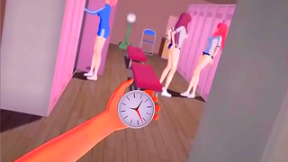 Miku, Ichika Itsuki Share Steamy Time-Freezed Encounter in 3D Hentai Delight