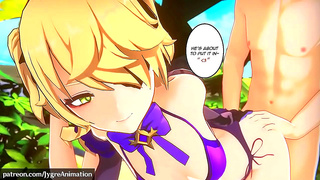 Mage Takes Thick Load in Steamy Genshin-Inspired 3D Fantasy