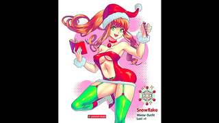 Voluptuous Anime Beauty Seduces Santa with Steamy Holiday Ride