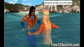 Blonde Mermaid Takes Rough Ride on Boat in Steamy 3D Fantasy Hentai