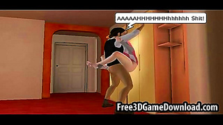 Teen Beauty Faces Fiery Passion in Steamy 3D Animated Encounter