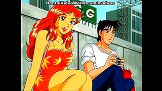 Fiery Redhead Gets Steamy in the Shower for Wild Hentai Fun