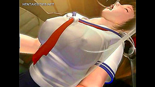 Busty Anime Babe Takes Sensual Blowjob with Perky Tit Action