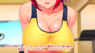 Sweaty Anime Girls Push Limits in Sensual Workout Fantasy at Motion Gym