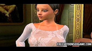 Sultry 3D Vixens Strip Down for Steamy Lesbian Trio Encounter