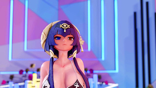Candace Surrenders to Desire in Steamy Genshin MMD Fantasy Encounter