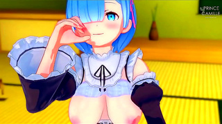 Rems Tender Touch: Romantic Hand Job Bliss in RE::ZERO Fantasy