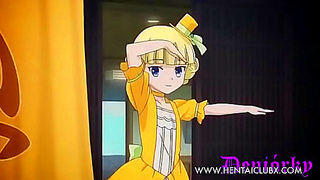 Cute Ecchi Babe Tempts Fans with Sultry Moves Alluring Charms