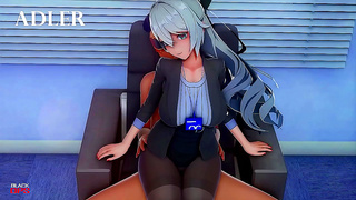 Office Lust: Horny Secretary Takes Her Bosss Cock in Steamy MMD Encounter