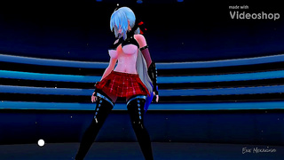 Haku Takes Control with Voluptuous Curves in Steamy MMD Encounter