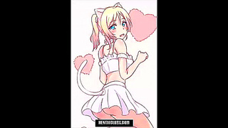 Seductive Naked Hentai Goddess Teases in Steamy Ecchi Art Showcase