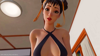 Chun-Li Takes Control with Wild Ride creampie Climax – POV Hentai Action