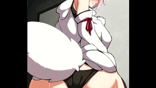 Busty Anime Babe Takes Horny Dudes Load in Steamy creampie Action