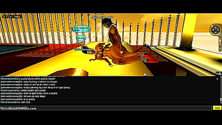 Sultry Blue Goddess Dominates Virtual Warrior in Steamy Hentai Encounter