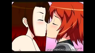 Luscious anime vixens ignite fiery passion in steamy yuri romance escapade