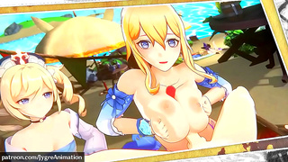 Luscious Genshin Beauty Takes Hard Ride to Creamy Climax in 3D Hentai