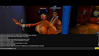 NickyVD Gold: Fiery 3D Anime Babe Takes Hard Cock in Steamy IMVU Scene