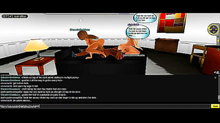 Gleamin and Christies Hot 3D Anime Threesome Fantasy Unfolds