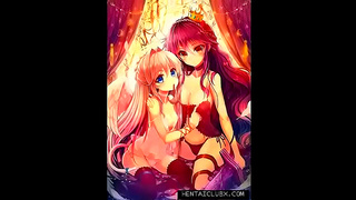 Alluring Anime Beauties in Seductive Softcore Poses – Captivating Ecchi Art