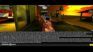 Anime Babe Double Penetrated Under Ocean Waves in Steamy 3D Scene