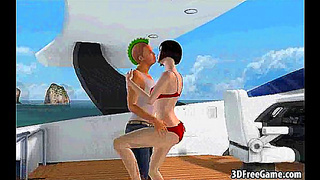 Brunette Bombshell Rides Wild Waves Hard Cock on Outdoor Boat Adventure