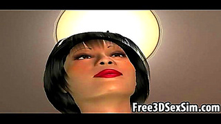 Curvy 3D Beauty Takes It Rough in Steamy Animated Encounter