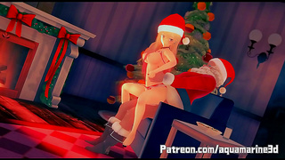 Marine Meets Lust Under Christmas Lights – Steamy 3D Hentai Nights