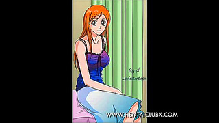 Orihime Unveils Her Seductive Charm in Steamy Bleach Hentai Art Show