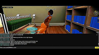 Anime Babe Takes Golden Shower Dual Penetration in IMVU Fantasy World