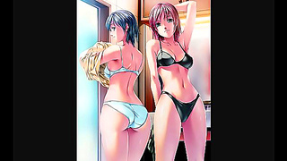 Rezis Busty Hentai Babe Strips Down in Steamy Erotic Pose