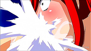 Erza Seduces Dreams with Sensual Blowjob and Fiery Climax – Fairy Tail PARODY